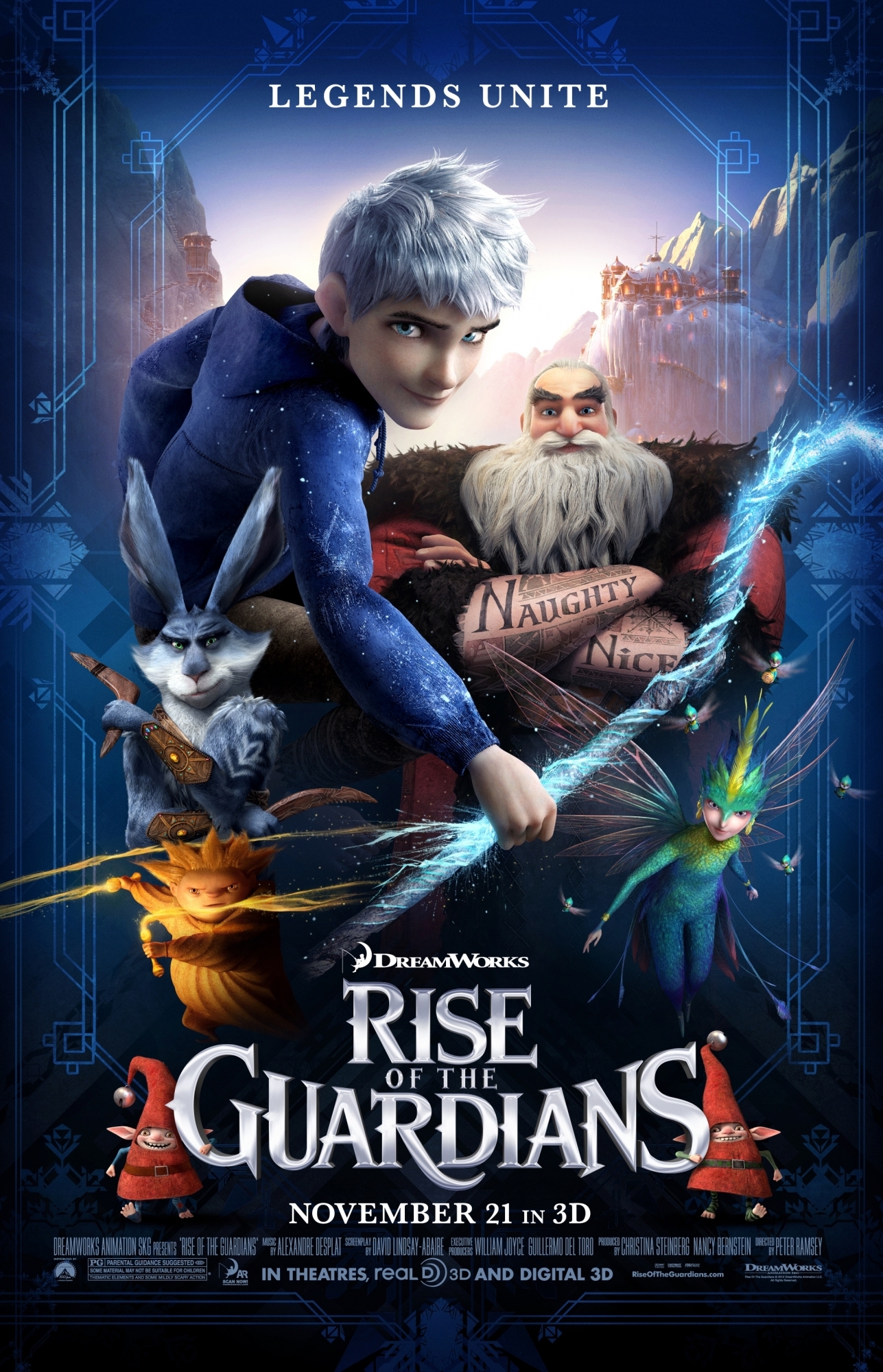 Rise of the Guardians (2012) movie poster download