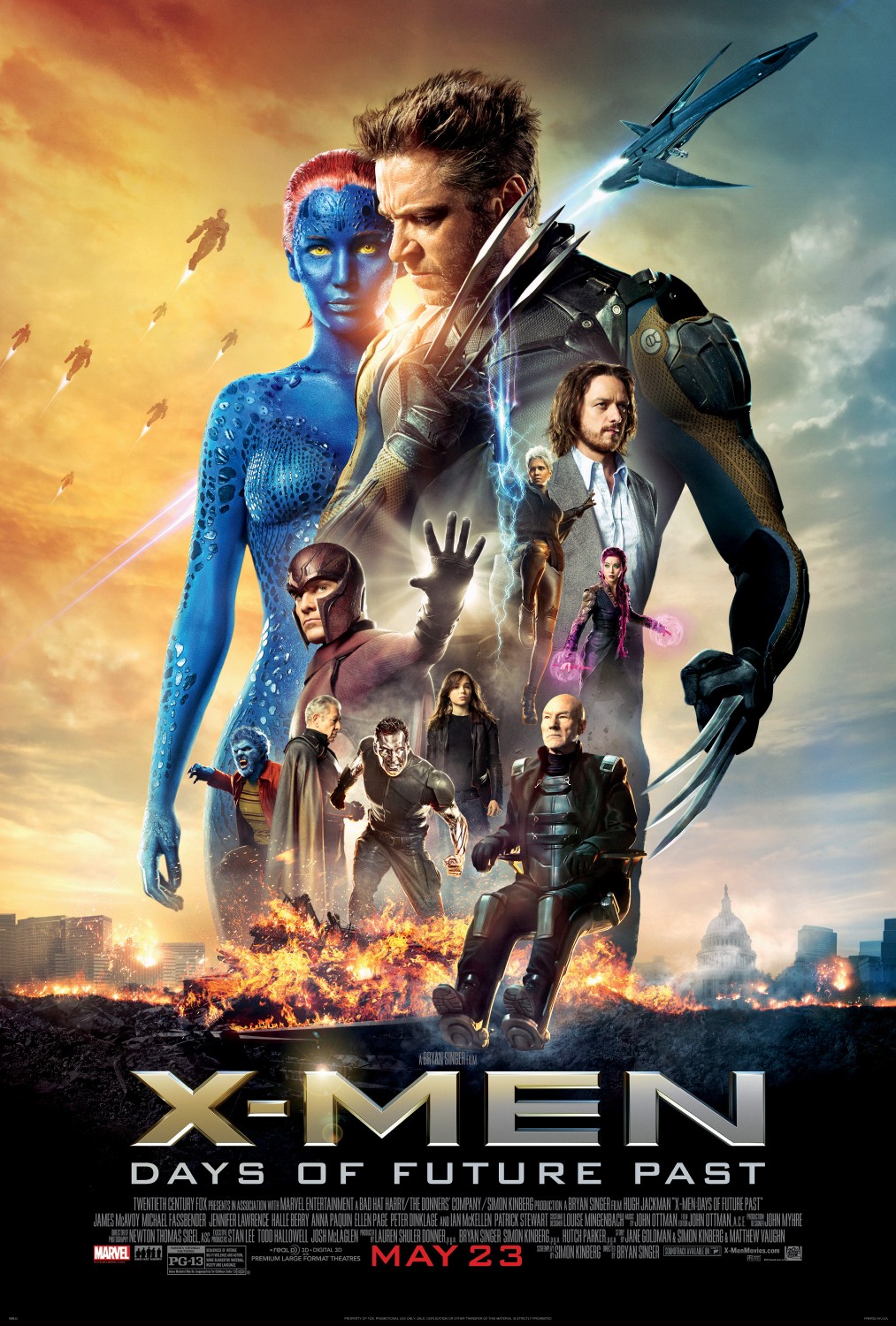 X-Men Days of Future Past (2014) movie poster download